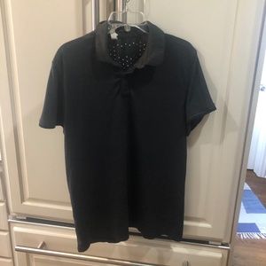 Adidas Charcoal Gray Polo Golf Shirt, Youth L